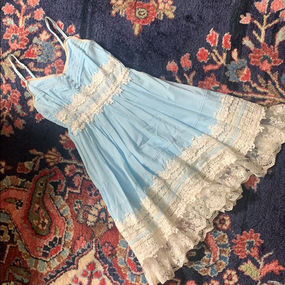 Blue lace sundress